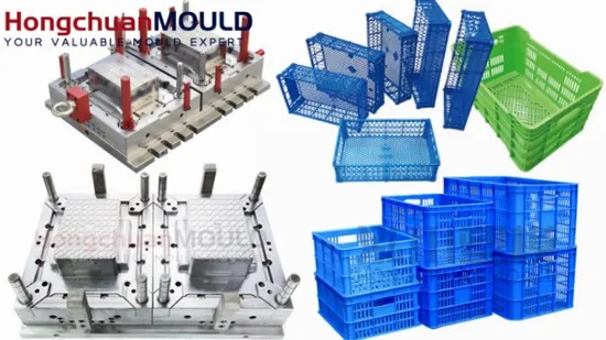 HDPE Food Grade Stackable Moving Crate Injection Mould Box Mold Maker